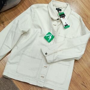 Well Worn Cream Shirt Jacket